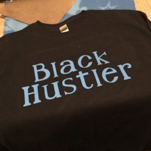 black hustler t shirt